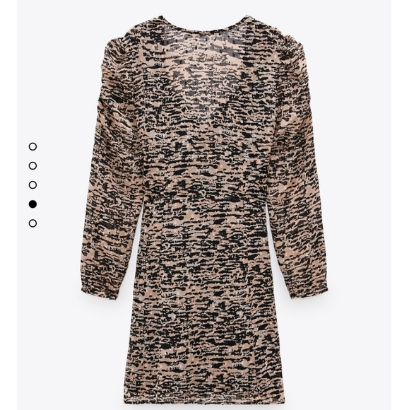 NWT ZARA | Animal Print Mini Dress - Picture 6 of 7